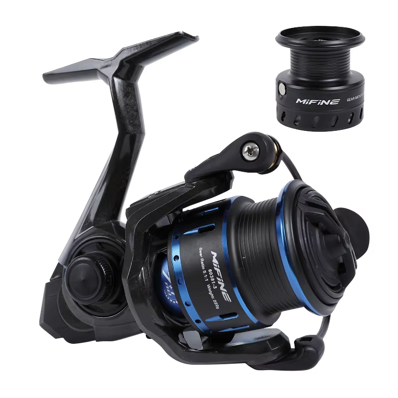 Trolling Reel - รอกตกปลาแบบสปินนิ่งน้ำหนักเบา MIFINE Carbon Tech, อัตราทดเกียร์ 5.1:1,