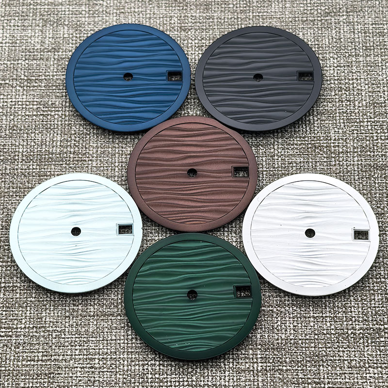 Reel Case - หน้าปัดนาฬิกาแบบกำหนดเอง NH35 2824 8215 ลายคลื่น ขนาด