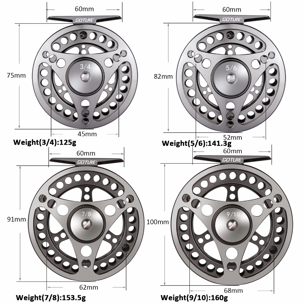 Goture Fly Fishing Reel 3/4 5/ - Ice Fishing Reel บทวิจารณ์และราคา