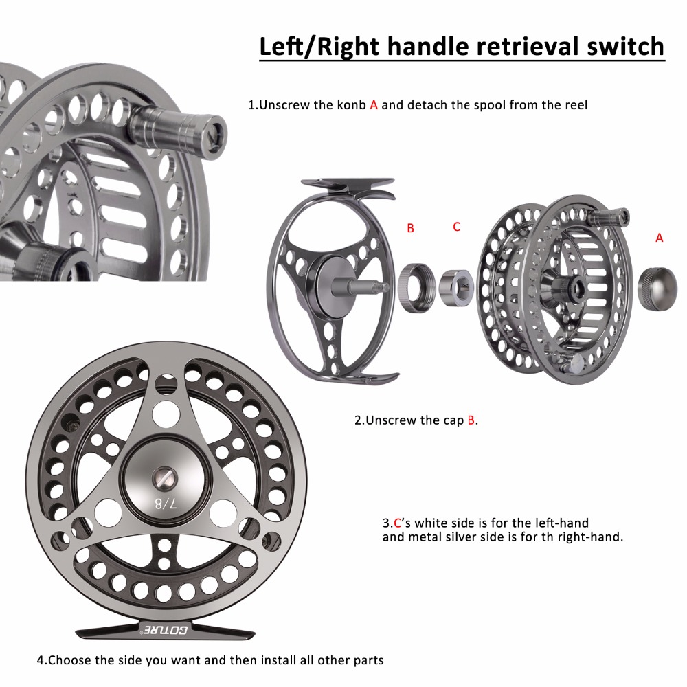 Goture Fly Fishing Reel 3/4 5/ - Ice Fishing Reel บทวิจารณ์และราคา